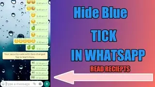 How to Hide Blue Tick ✔ in WhatsApp | Tamil | #WHATSAPP