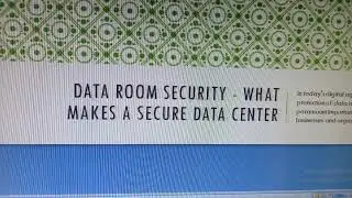 Data Room Security   What Makes a Secure Data Center