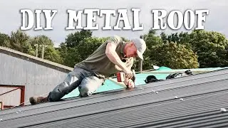 FITTING THE CABIN ROOFING - Why we decided on metal roofing