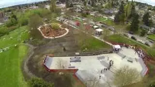 Roxhill Park with Roxhill Castle and Skatepark Opening April 20, 2013