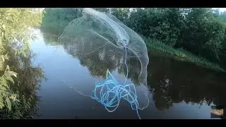 A small river. A casting net. Good company. What more could you want for a great vacation?