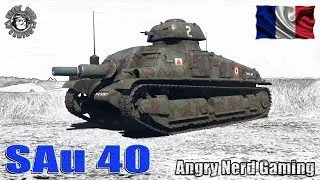 War Thunder: SAu 40, French, Tier-2, Tank Destroyer
