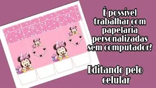 É possível trabalhar com papelaria personalizadas sem computador?? Assistam até o final do vídeo.