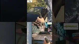 Gta 5 Vs Cyberpunk 2077 | Car Glass Break 👽 | #gta5 #short #cyberpunk2077  #shorts