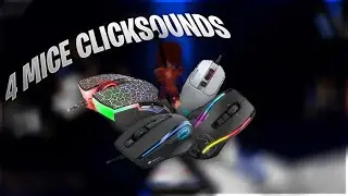 CLICKSOUNDS with 4 MICE (Roccat Kone XTD & EMP, Roccat Kain & Bloody A70) | 