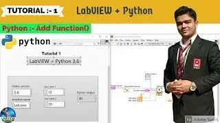 Labview + Python | Tutorial 1 Add Two Number in Python with Labview | LabVIEW + Python Series