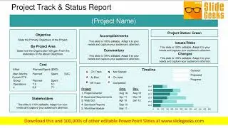 Project Track And Status Report Ppt Powerpoint Presentation Portfolio Designs Download