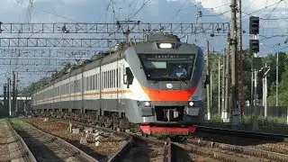 Электропоезд ЭП2Д-0007 ЦППК станция Бекасово-1