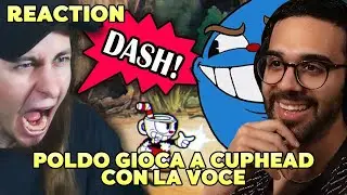 DARIO MOCCIA REAGISCE a POLDO che GIOCA a CUPHEAD SOLO con la VOCE