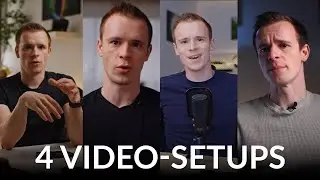 4 Video-Setups in einem Office...