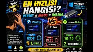 Ventoy, Rufus, and BalenaEtcher went head-to-head! 😱 Who was the fastest, easiest, and most skilled?
