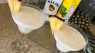 HOW TO MAKE MALIBU RUM PIÑA COLADA 🥥🍍🌴|| IN THE KITCHEN WITH LYNN