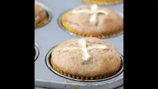Sourdough  Hot Cross Muffins