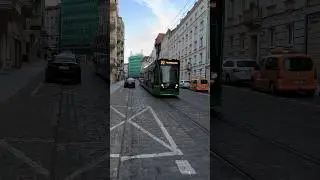 POZNAN | City tram 🚊 near Plac Ratajskiego - 4K  #trams