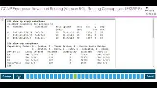 Chapters 1 - 5 Routing and EIGRP Exam CCNP ENARSI