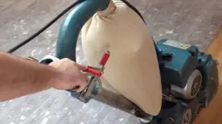 Ponçage de Parquet en Sapin et la mise en teinte (1/3)