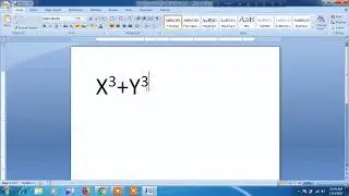 How to type cubed symbol in word