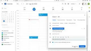 Programar una clase con Google Calendar y Google Meet