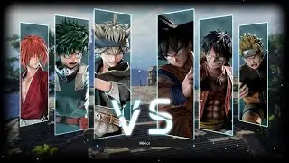 Goku Naruto Luffy VS Asta  Deku Kenshin | Jump Force