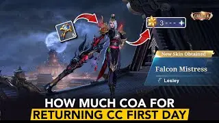 HOW MUCH COA FOR RETURNING JULY COLLECTORS ON FIRST DAY⁉️GRAB LESLEY OPTIMISED CC WITH ME| COA= 800c