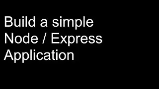 Sample Node Express Project