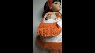 Вязаная сумка для куклы крючком. МК и секреты. Часть2.