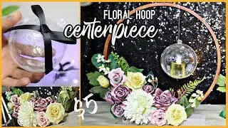 DIY ELEGANT FLORAL HOOP TABLE CENTREPIECE FOR YOUR RECEPTION
