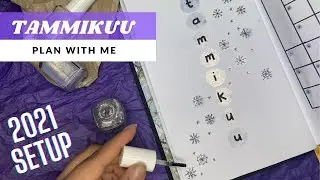 2021 bujo setup + TAMMIKUU | bullet journal suomi