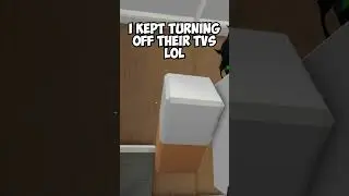 I kept turning off their TVs #roblox