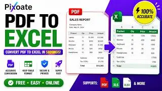 Convert PDF to Excel CSV/Google Sheets Online Free AI PDF to Excel Converter Scanned PDFs Supported