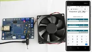 Temperature monitoring and device control over WiFi using ESP8266