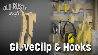 French Cleat GloveClip & Hooks. ( Tool Storage Wall French Cleat DIY)