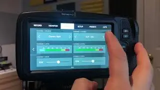3.5mm mic level on your Black Magic Pocket Cinema Camera 4K to