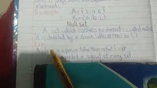 What is Null Set