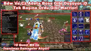 GamerCano - Zero'da +9 Quest MS'li Elit Warrior İle BDW Girip Ardından Pk Atıyor! | Knight Online