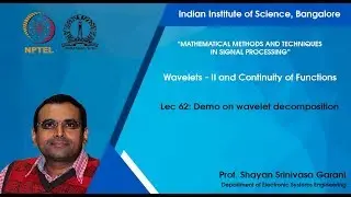 Lec 62 - Demo on wavelet decomposition
