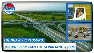 Resmikan Tol Ngawi - Kertosono, Presiden Jokowi Naik Truk
