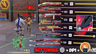 OB50 Best Sensitivity Setting | Free Fire Headshot setting 2025 ⚡️⚙️| Sensitivity + HudSettings 57
