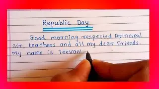 Republic Day Speech:26 january Speech in English 2023/Speech on Republic Day in English Writing