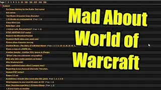 Reading Vanilla WoW Forum Post Titles from 2006