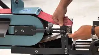 How to convert a SCANTOOL belt grinder into a pipe notcher in few minutes