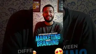 Difference Between Marketing and Branding 🤔 #qadirsgraphics