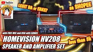 HOMEVISION HV208 Speaker And Amplifier Set/ Free Usb With Songs | LEGIT BA TALAGA?