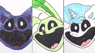 Drawing Smiling Critters from Poppy Playtime Chapter in 5sec,10sec,1mins,5mins 🤩🤩🤩