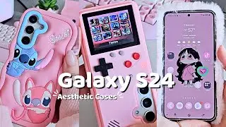 ✨️ Galaxy S24 ✨️ 📱| Aesthetic Cases Unboxing & Customization  🎀📦 (ASMR)