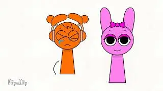 Pinki sprunki oren turn into a werewolf 