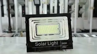 KIT Proiector 100w LED DIMABIL JORTAN cu Panou Solar INDIVIDUAL si Telecomanda