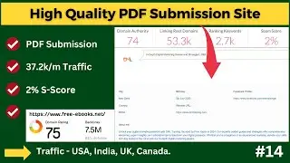 Very High Quality PDF Submission Backlink for Your Site | Backlink Strategy 2024 #pdf