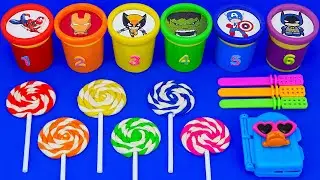 Satisfying Video l Make Playdoh Rainbow Ice Cream with Playdoh Rainbow Cutting ASMR #04 KiWi ASMR