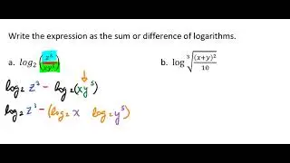 How to Expand Logarithms Video